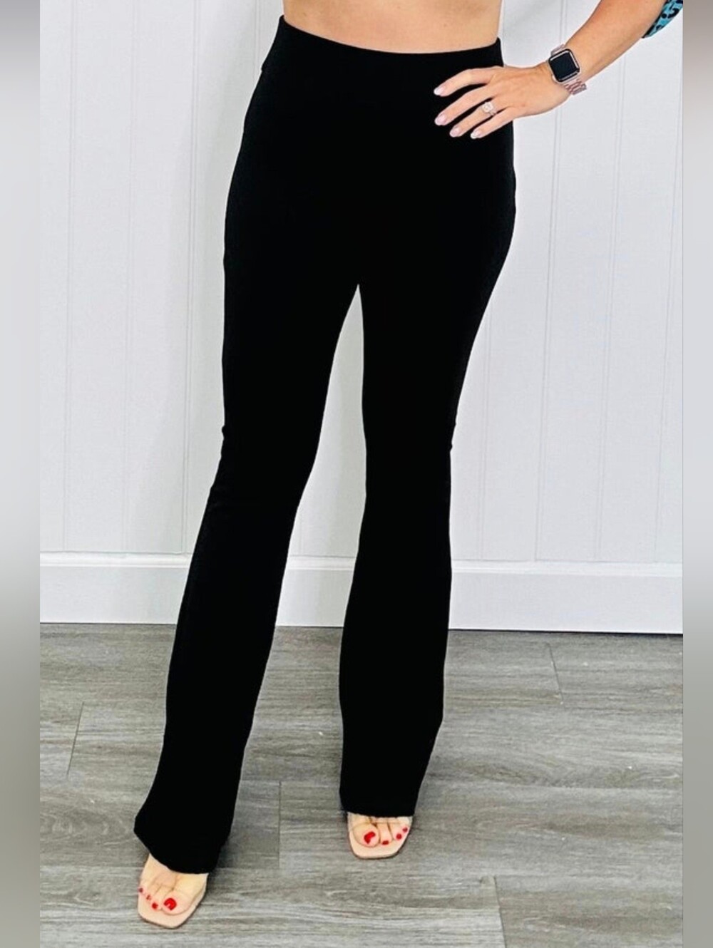 Dear Scarlett Black Magic High Waist Flare Pants Sz XL